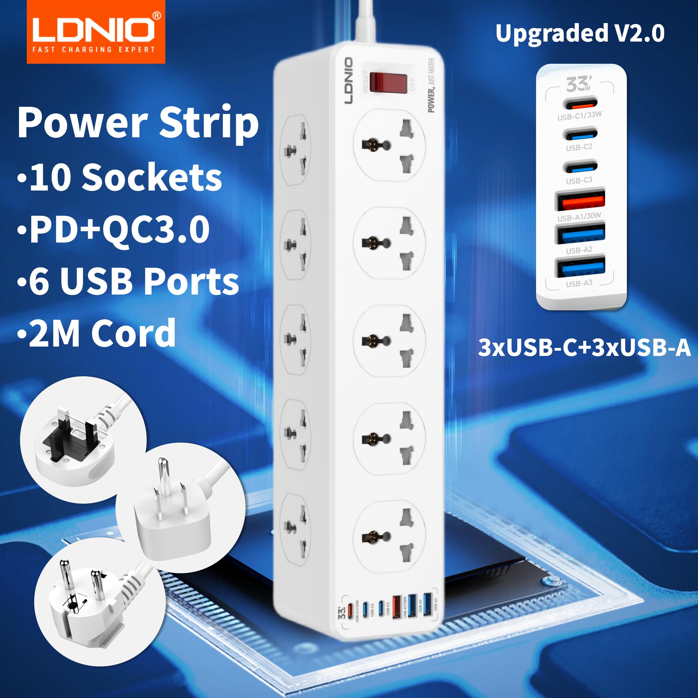 Outdoor Usb Power Strip - Ldnio ปลั๊กไฟฟ้าช่องต่อขยาย2เมตรเต้าเสียบสากลสายไฟพร้อม PD QC USB พอร์ต