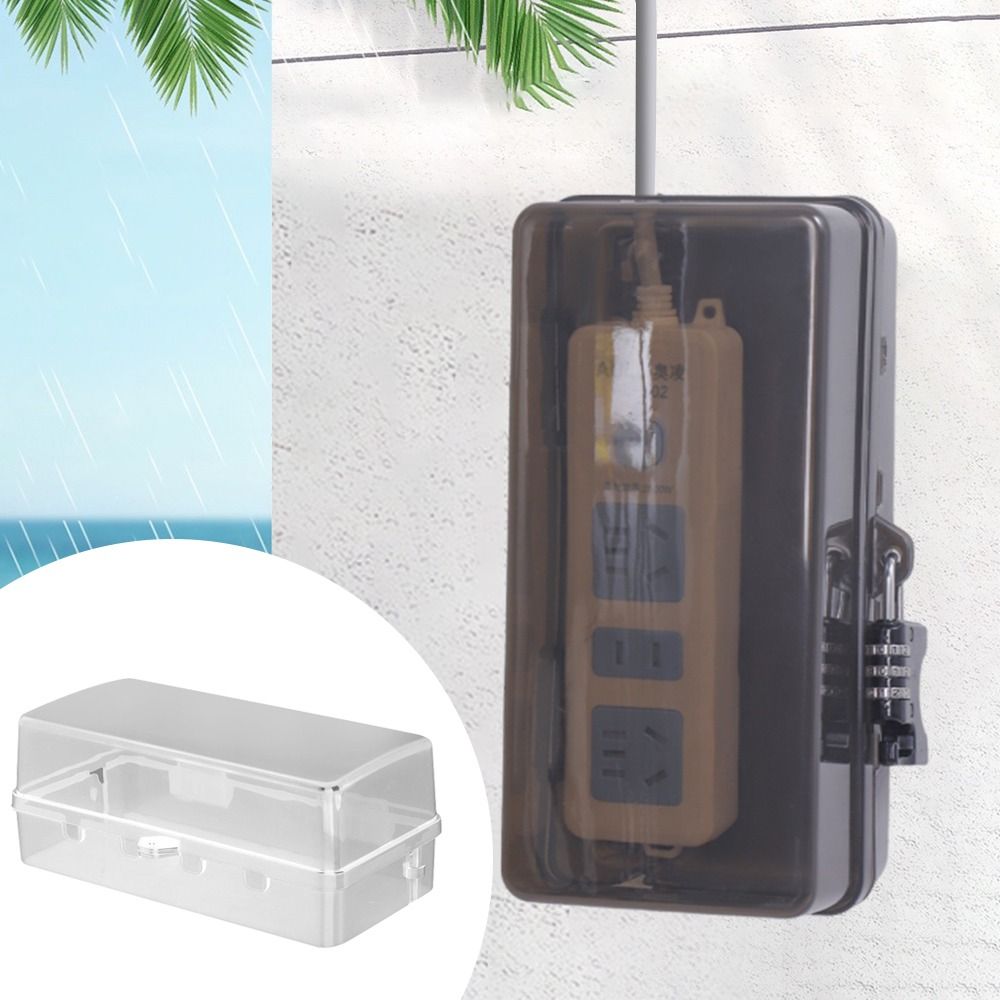 กล่องเก็บปลั๊กพลาสติกทนทาน ป้อ - Outdoor Power Strip With Cover บทวิจารณ์และราคา