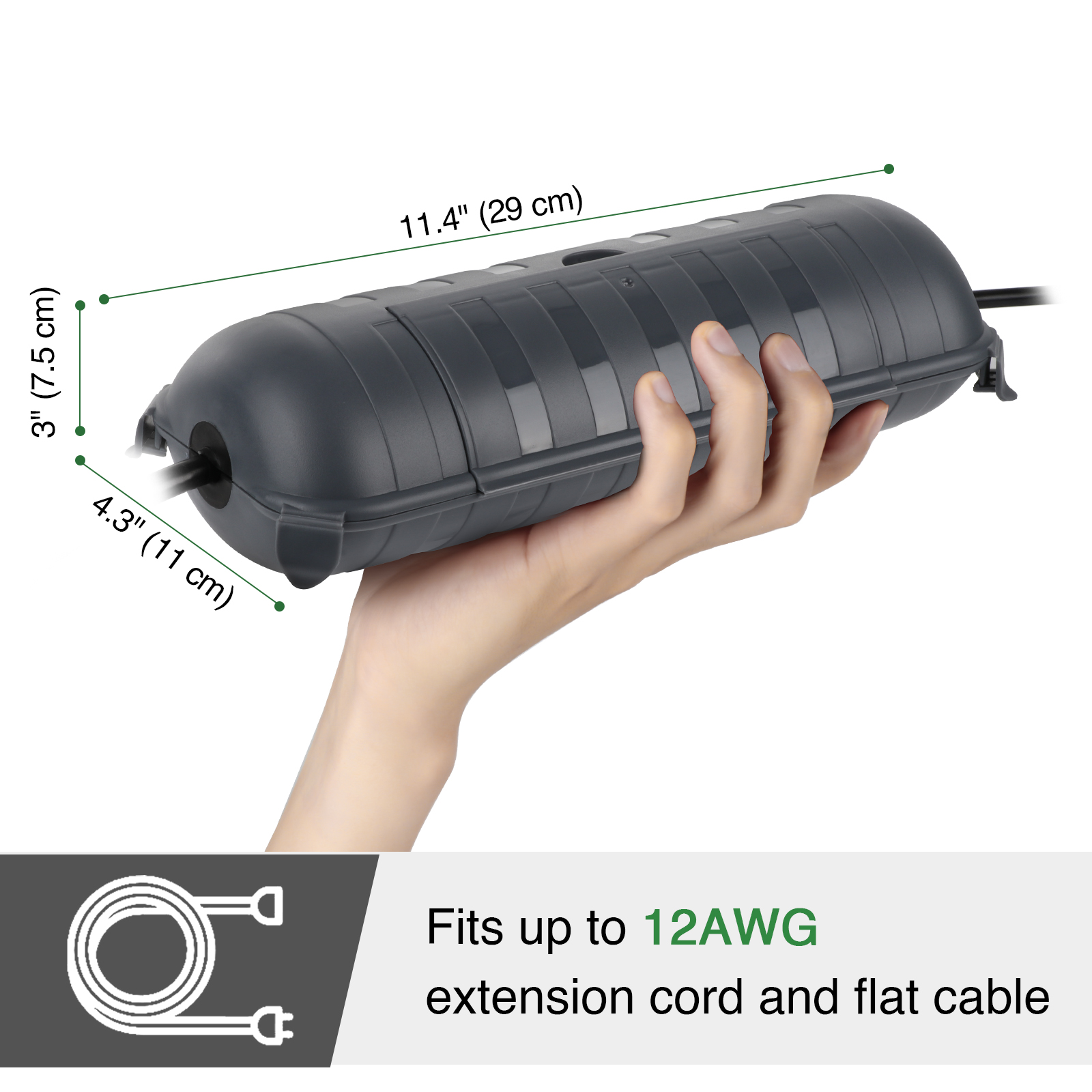 ฝาครอบสายไฟฟ้ากลางแจ้งขนาดใหญ่ - Outdoor Power Strip With Cover บทวิจารณ์และราคา