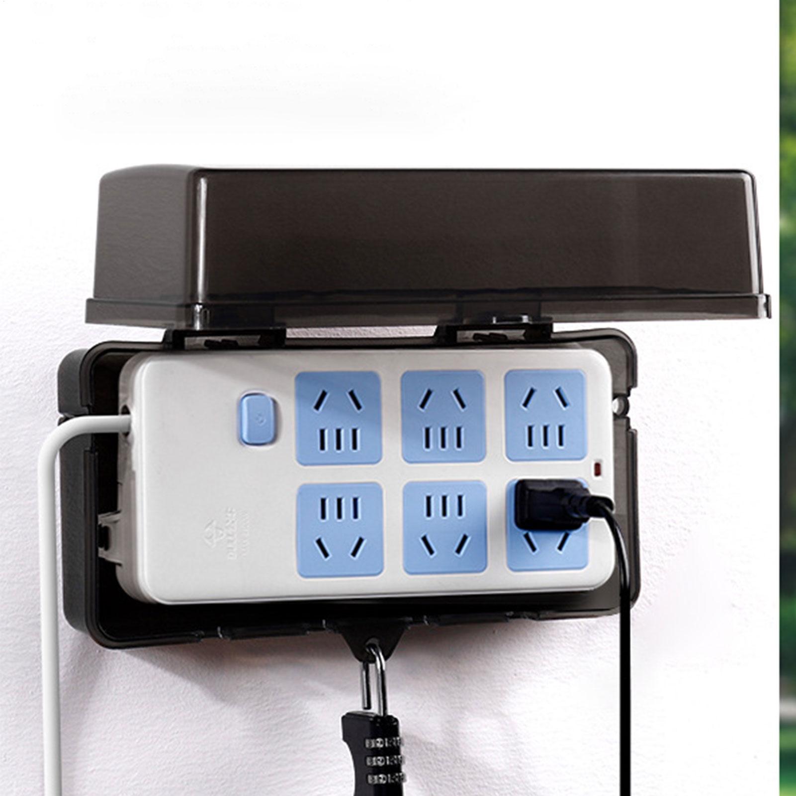กล่องปลั๊กพลาสติกทนทาน กล่องจั - Outdoor Power Strip With Cover บทวิจารณ์และราคา