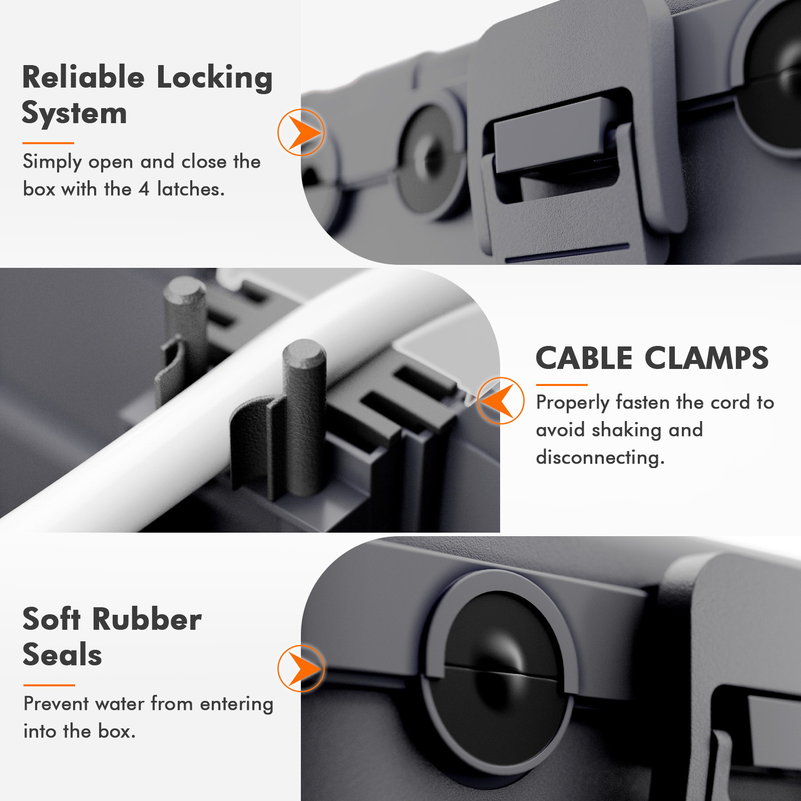 กล่องเชื่อมต่อกันน้ำสำหรับใช้ง - Outdoor Power Strip With Cover บทวิจารณ์และราคา